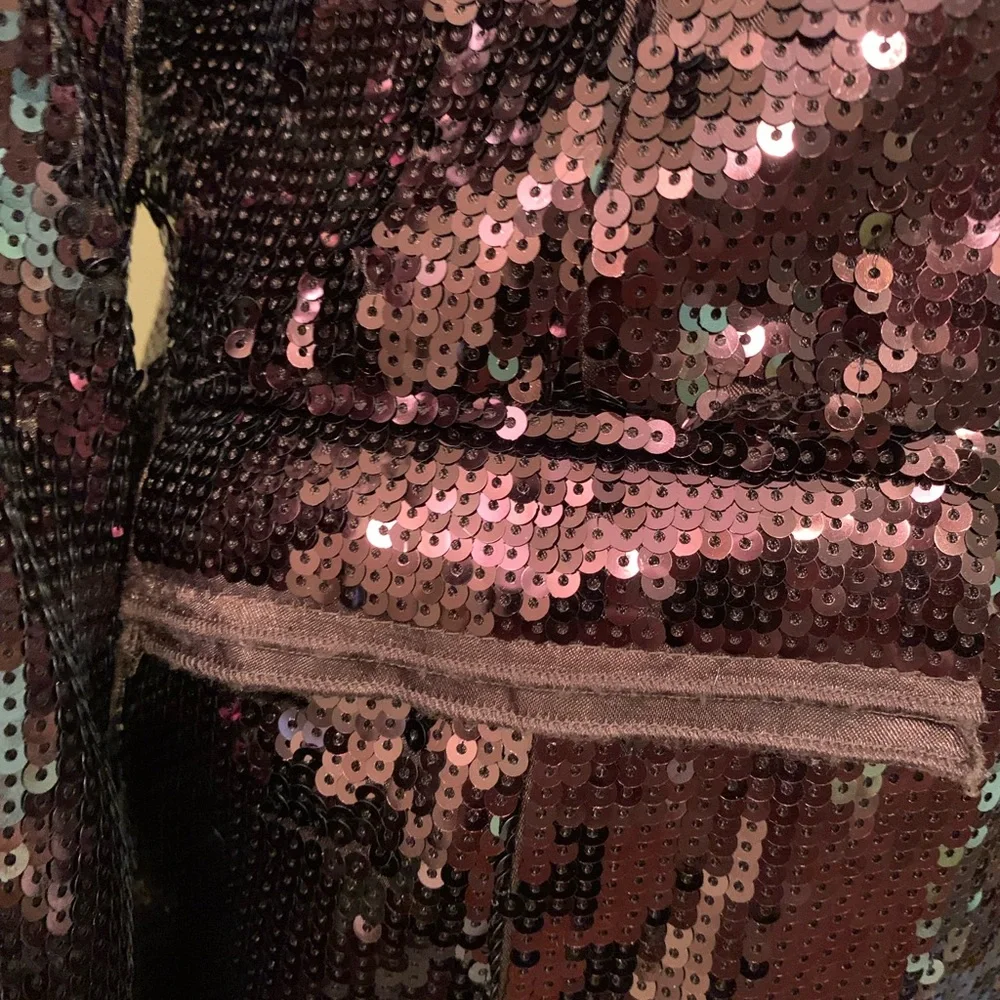 Chicos Shining Tuxe Sheron Jacket Timberglass. Sequins - Picture 12 of 15